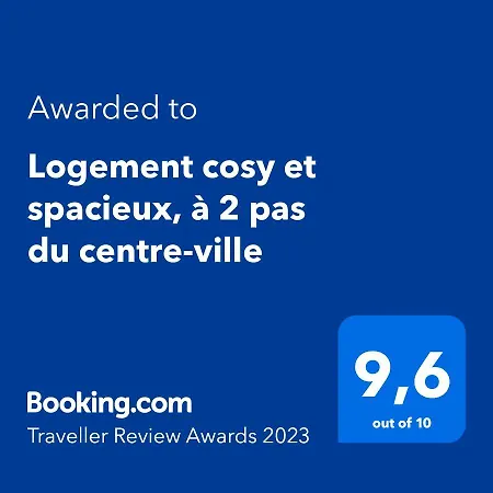 Logement Cosy Et Spacieux, A 2 Pas Du Centre-ville Apartman